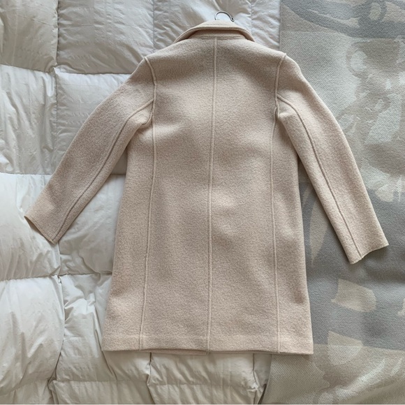 Daphne boiled wool topcoat in cream - Picture 4 of 4